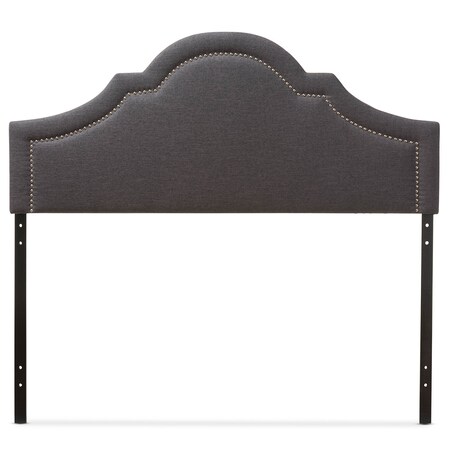 Baxton Studio Rita Modern Dark Grey Upholstered Queen Size Headboard 124-6874